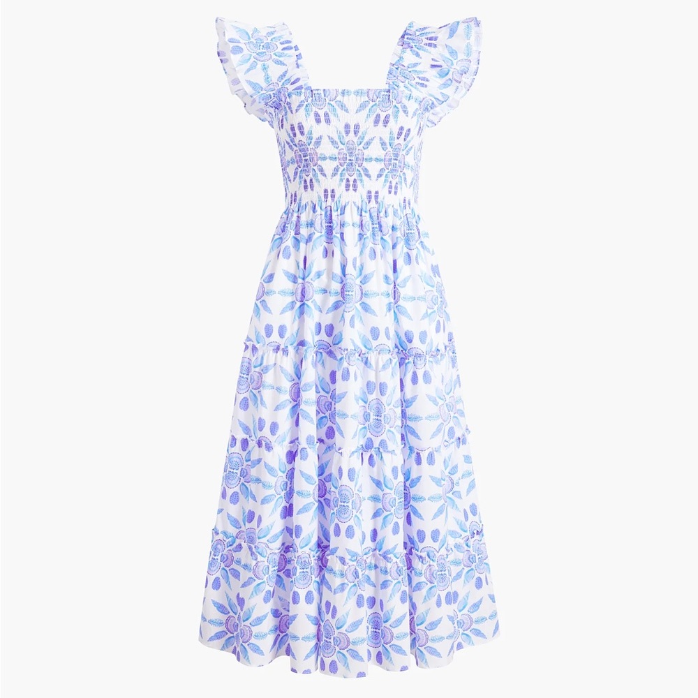 NWT Hill House Blue Mosaic Shell Ellie Size Small